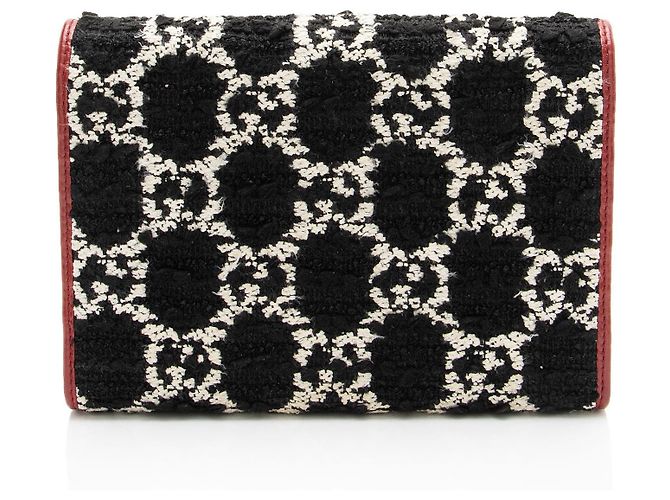 Cartera Dionysus con cadena de tweed GG Gucci Negro - vista 3