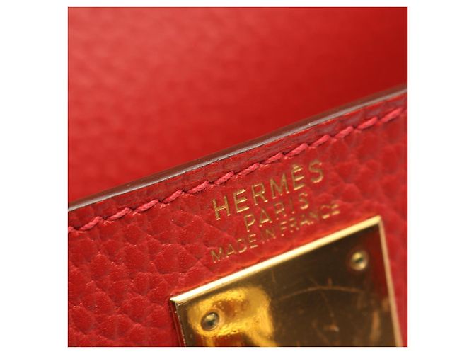 Hermès Sac à dos Hermes Kelly Ado GM Vermilion Rouge - vue 7