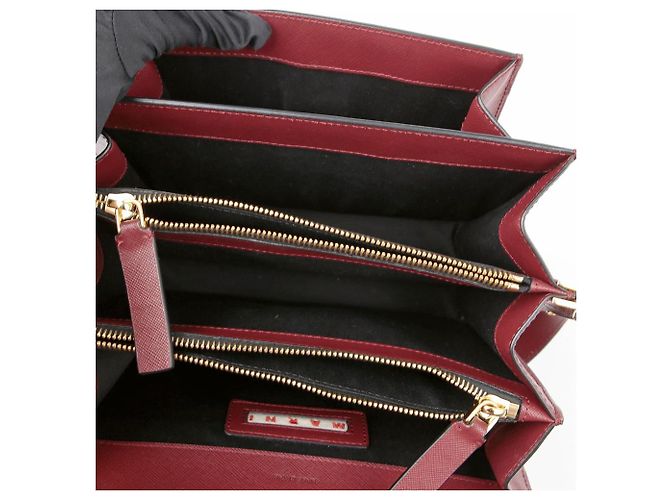 Marni Borsa a tracolla e crossbody media Rosso - vista 8