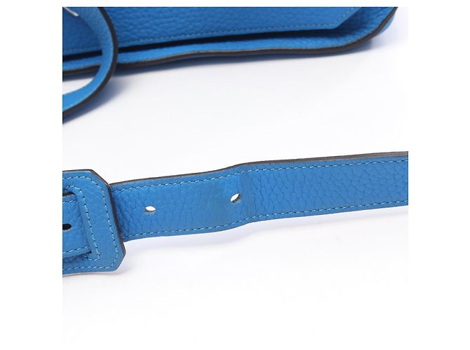 Hermès Hermes Jypsiere 28 Blue Clemence Tasche Blau - Ansicht 4
