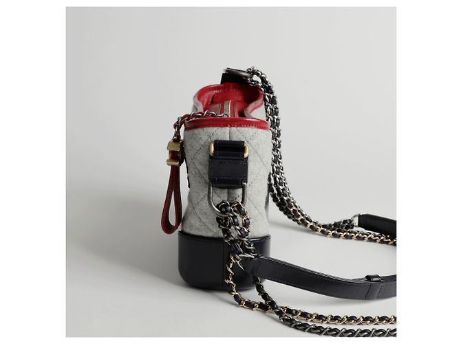 Chanel Piccola borsa a tracolla e crossbody con catena Gabrielle Grigio - vista 4