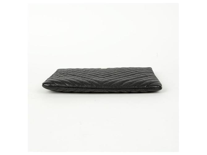 Chanel Clutch Caviar Classic New Medium Nero - vista 6