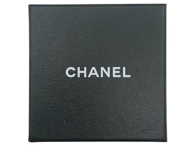 Chanel Coco Logo Creolen-Ohrringe Silberfarben - Ansicht 6