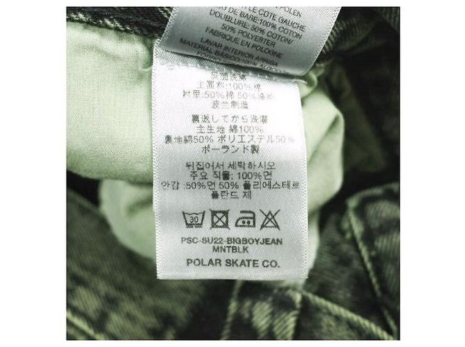 Autre Marque Polar Skate Co. BIG BOY JEANS Jeans in cotone Nero - vista 12