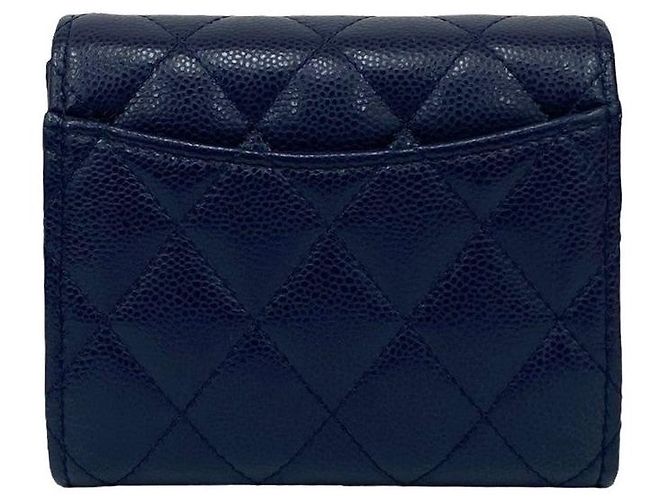 Timeless Cartera Chanel Matelasse de piel Caviar Azul Azul marino - vista 3
