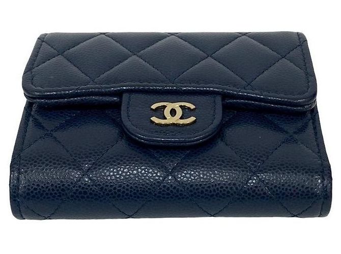 Timeless Cartera Chanel Matelasse de piel Caviar Azul Azul marino - vista 7