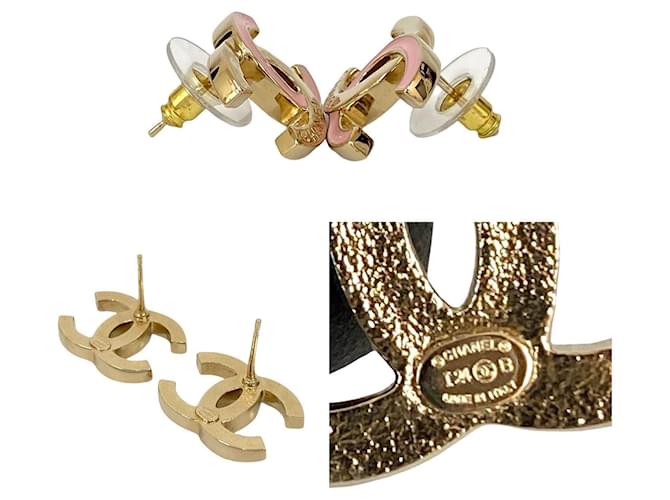 Timeless Pendientes Chanel Coco Mark Dorado - vista 3