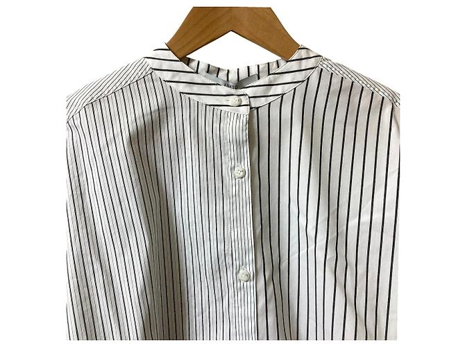 Autre Marque Camicia UN3D. W TRIANGLE TUCK SH Bianco - vista 3