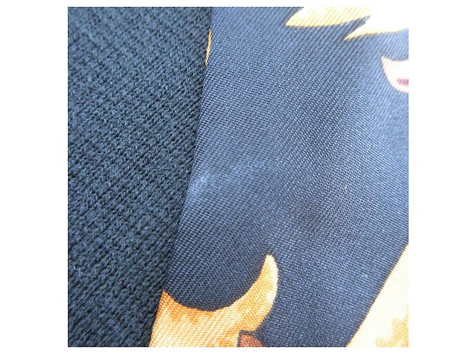 Hermès Polo de punto de seda Twillaine Hermes de manga corta Negro - vista 11