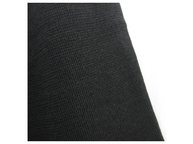 Hermès Polo de punto de seda Twillaine Hermes de manga corta Negro - vista 3