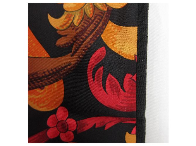 Hermès Polo de punto de seda Twillaine Hermes de manga corta Negro - vista 4