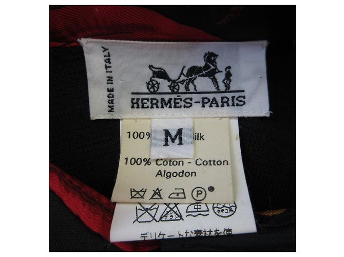 Hermès Polo de punto de seda Twillaine Hermes de manga corta Negro - vista 5