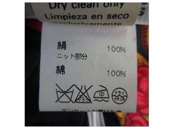 Hermès Polo de punto de seda Twillaine Hermes de manga corta Negro - vista 7