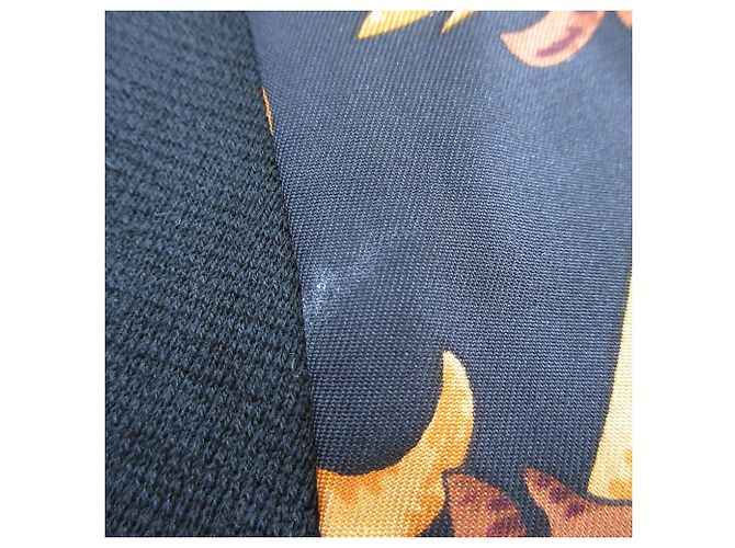 Hermès Polo de punto de seda Twillaine Hermes de manga corta Negro - vista 9