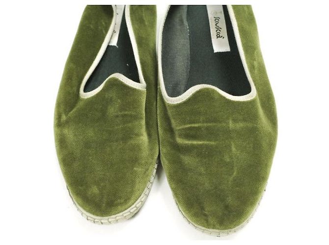 Autre Marque Sciuscia TRAGARA Samt Schuhe Grün - Ansicht 5