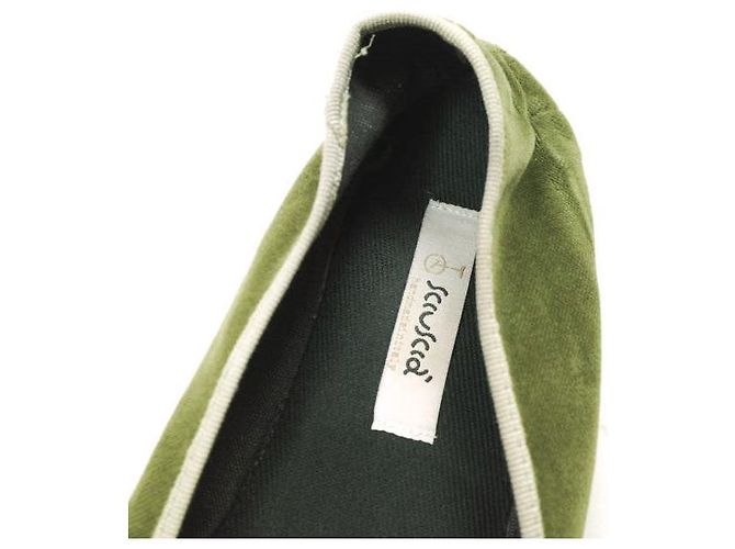 Autre Marque Sciuscia TRAGARA Samt Schuhe Grün - Ansicht 6