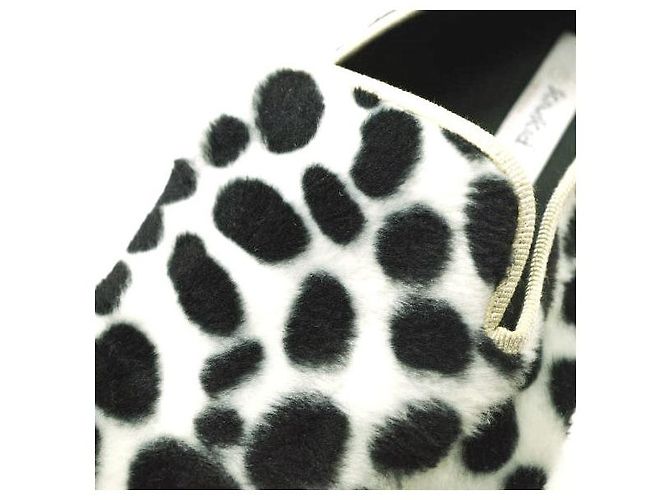 Autre Marque Sciuscia TRAGARA DALMATIAN Samt Schuhe Schwarz Weiß - Ansicht 6