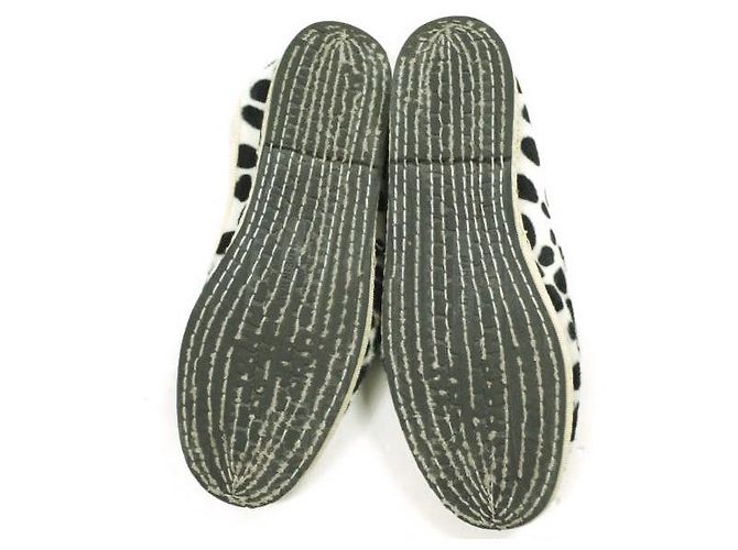 Autre Marque Sciuscia TRAGARA DALMATIAN Samt Schuhe Schwarz Weiß - Ansicht 9