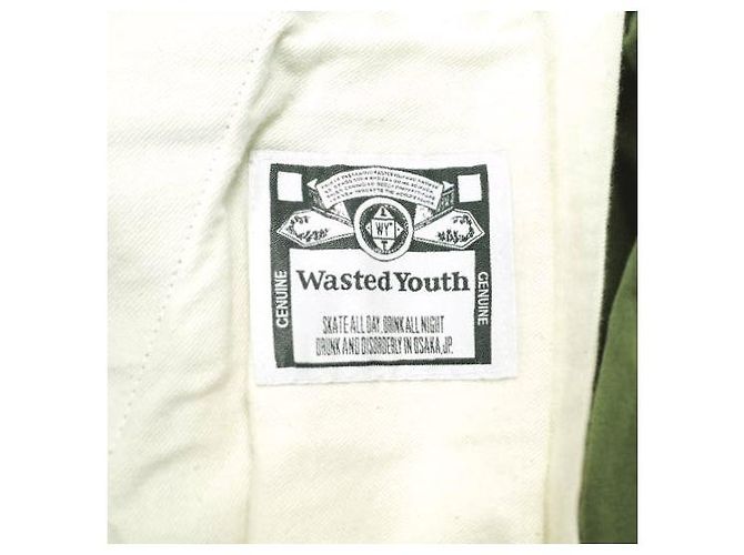 Autre Marque Pantaloni cargo in cotone e nylon Wasted Youth Verde - vista 3