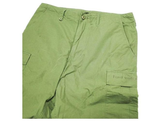 Autre Marque Pantaloni cargo in cotone e nylon Wasted Youth Verde - vista 4