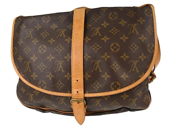 Louis Vuitton Saumur Monogram Canvas 35 Marrone - vista 2