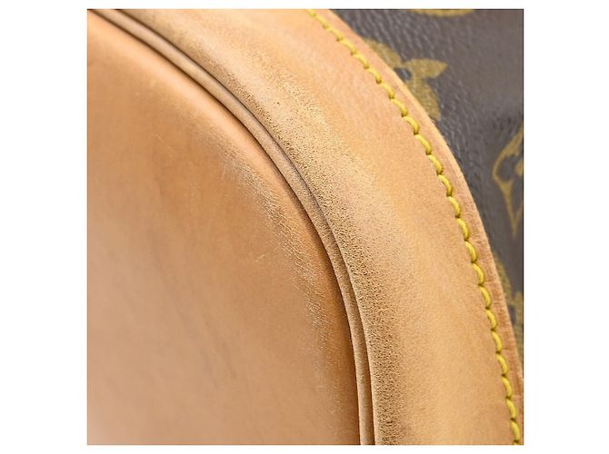 Louis Vuitton Vintage Montsouris Monogram Canvas MM Marrone - vista 7