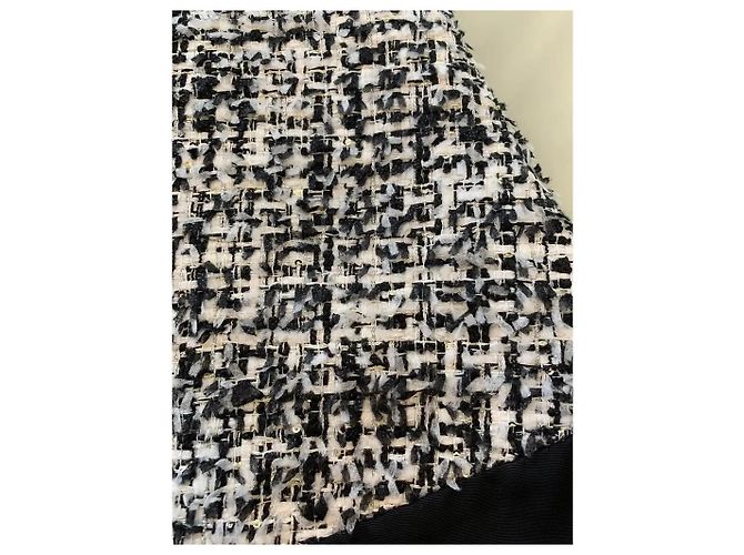 Falda de tweed blanco y negro Sandro - vista 3