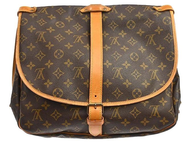 Louis Vuitton Saumur Monogram Canvas 35 Marrone - vista 2