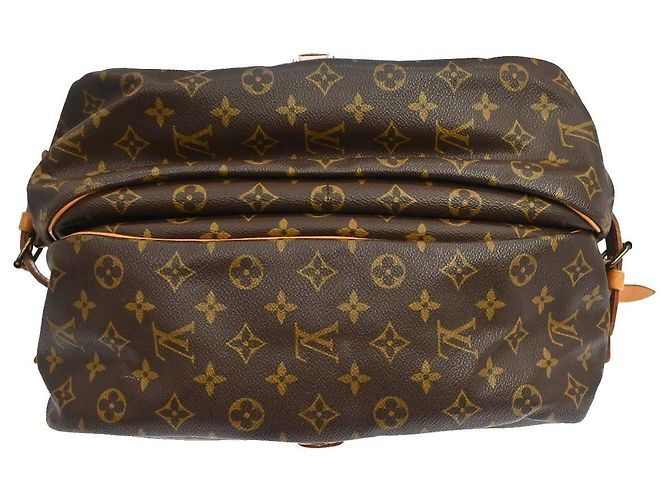 Louis Vuitton Saumur Monogram Canvas 35 Marrone - vista 7
