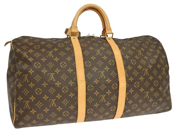 Louis Vuitton Keepall Monogram Canvas 55 Marrone - vista 2