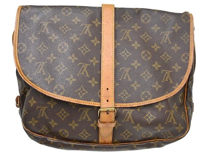 Louis Vuitton Saumur Monogram Canvas 35 Marrone - vista 2
