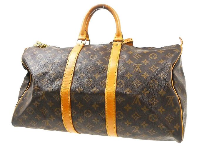 Louis Vuitton Keepall Monogram Canvas 45 Marrone - vista 2