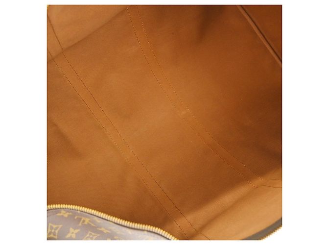 Borsa Keepall Louis Vuitton Monogram Canvas 60 Marrone - vista 3