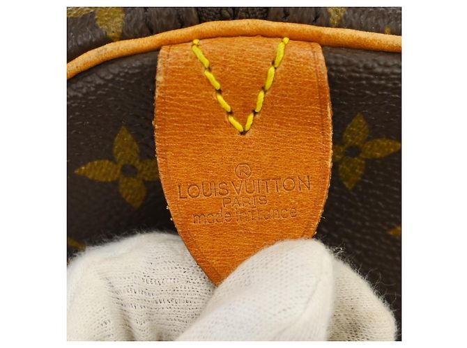 Borsa Keepall Louis Vuitton Monogram Canvas 60 Marrone - vista 4