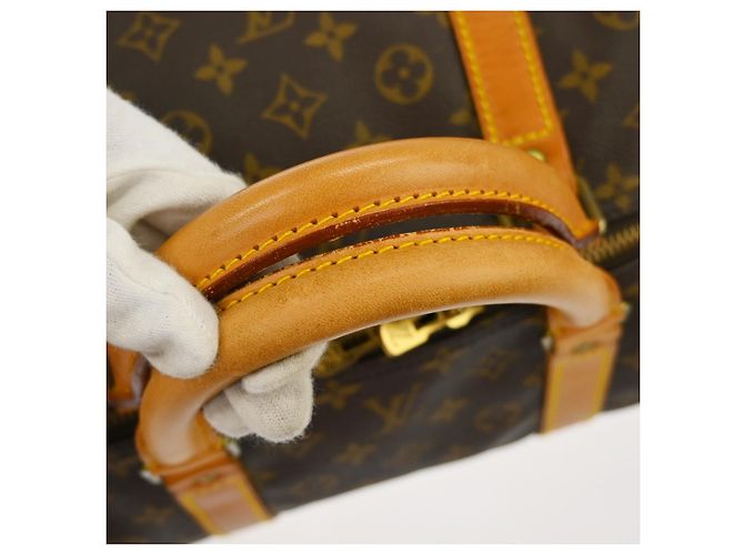 Borsa Keepall Louis Vuitton Monogram Canvas 60 Marrone - vista 6