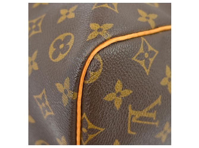 Borsa Keepall Louis Vuitton Monogram Canvas 60 Marrone - vista 7