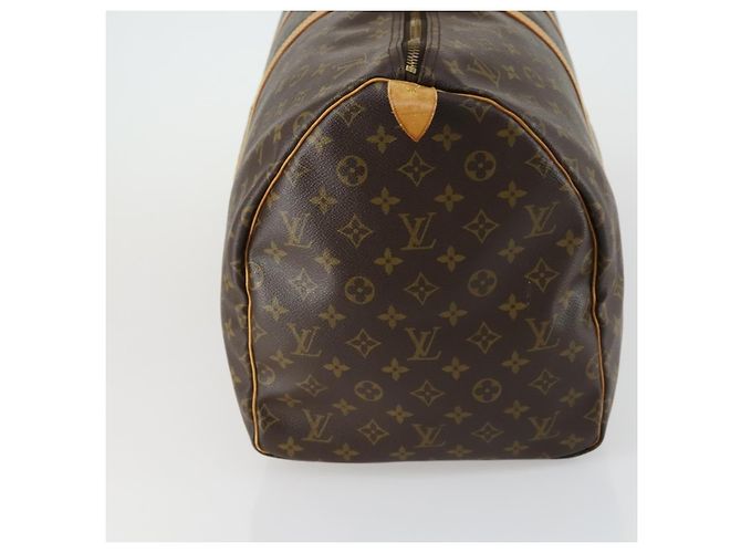 Bolso Louis Vuitton Keepall Monogram Canvas 55 Castaño - vista 4