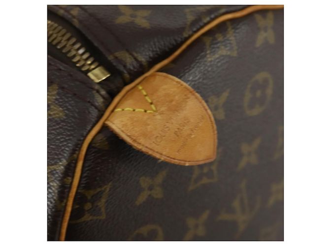 Bolso Louis Vuitton Keepall Monogram Canvas 55 Castaño - vista 6