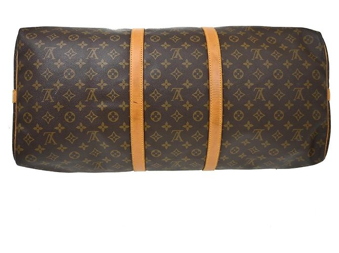 Louis Vuitton Keepall Bandouliere Monogram Canvas 60 Marrone - vista 7
