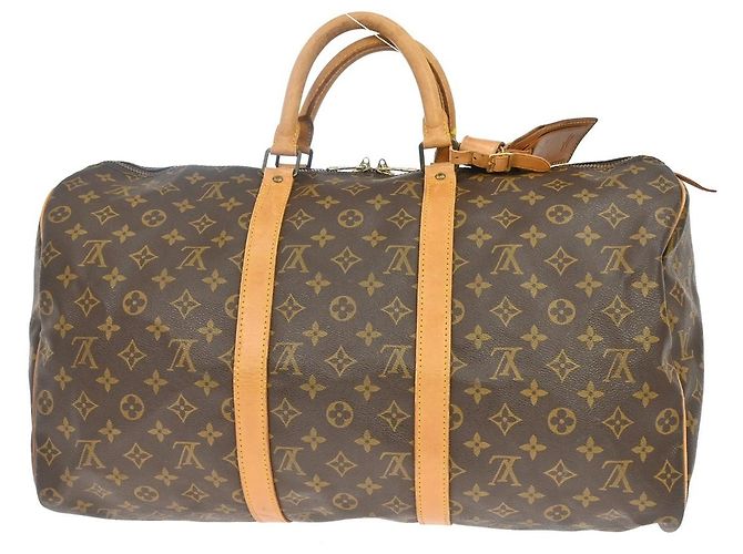 Louis Vuitton Keepall Monogram Canvas 50 Marrone - vista 2