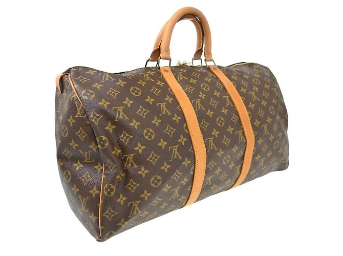 Louis Vuitton Keepall Monogram Canvas 50 Marrone - vista 2