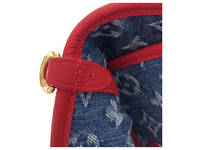 Borsa Louis Vuitton Monogram Cherry Denim Rosso - vista 8