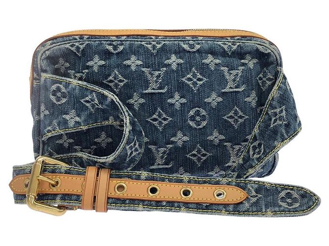 Borsa a tracolla Louis Vuitton Monogram Denim Blu - vista 2
