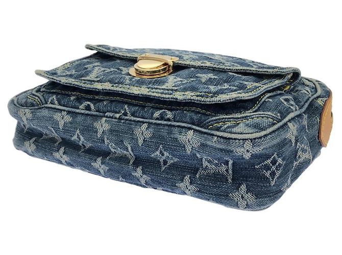 Borsa a tracolla Louis Vuitton Monogram Denim Blu - vista 3