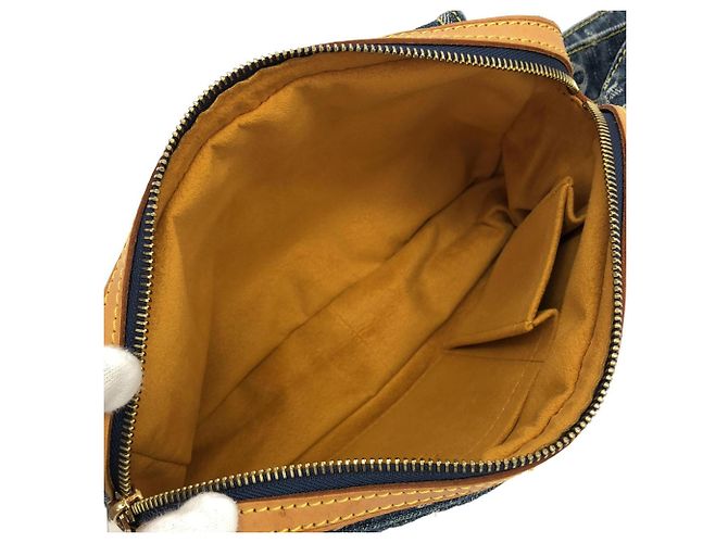 Borsa a tracolla Louis Vuitton Monogram Denim Blu - vista 8