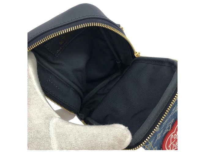 Pochette doppia per telefono Monogram Denim Louis Vuitton Blu - vista 8
