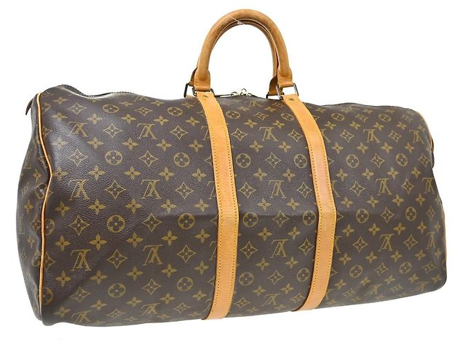 Louis Vuitton Keepall Monogram Canvas 55 Marrone - vista 2