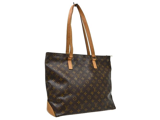 Louis Vuitton Cabas Mezzo Monogram Canvas Castaño - vista 2