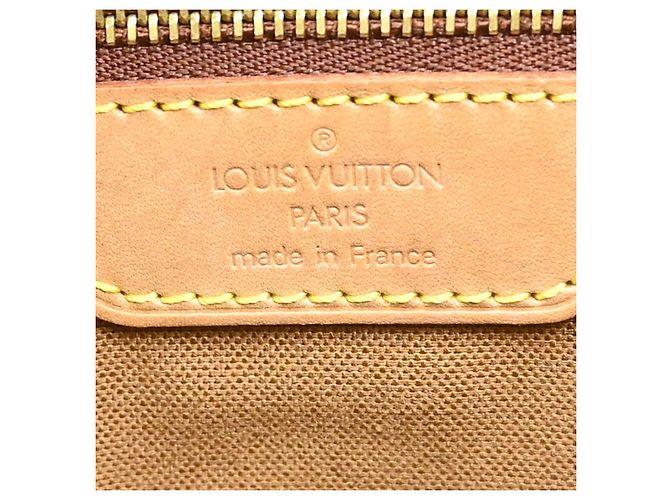 Louis Vuitton Cabas Mezzo Monogram Canvas Castaño - vista 4