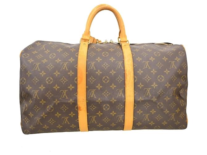 Louis Vuitton Keepall Monogram Canvas 50 Marrone - vista 2
